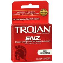 Trojan Enz Classic Preservativo Não Lubrificado - 3 Unidades