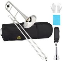 Trombone Tenor EASTROCK Sino grande niquelado 23,5 cm