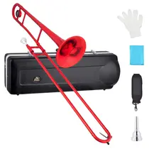 Trombone Tenor Slide EASTROCK Bb Brass com estojo para iniciantes