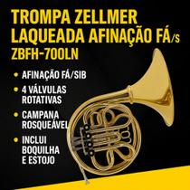 Trompa Zellmer Laqueado Afinação (Fa/sib) Zbfh-700ln + Polidor Trompa Zellmer Laqueado Afinação (Fa/sib) Zbfh-700ln + Polidor