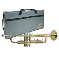 Trompete Dominante Bb Dourado + estojo profissional Trompete Dominante Bb Dourado + estojo profissional