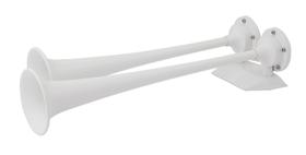 Trompete duplo Air Horn Marinco 10122 12V revestido com epóxi branco