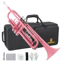 Trompete ROWELL Bb Standard Professional para iniciantes rosa
