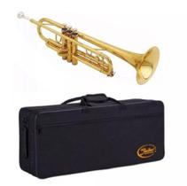 Trompete Shelter Sft6418l Si Bemol Laqueado Dourado Estojo Trompete Shelter Sft6418l Si Bemol Laqueado Dourado Estojo