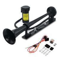 Trompete único de zinco cromado GAMPRO 12V 150DB Trompete único de zinco cromado GAMPRO 12V 150DB