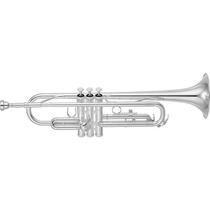 Trompete Yamaha Ytr2330s Prateado Em Bb Com Case Ytr-2330s