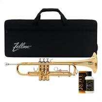 Trompete Zellmer Sib Laqueado Ztr-300l + Polidor Rove Trompete Zellmer Sib Laqueado Ztr-300l + Polidor Rove