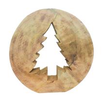 Tronco Estilizado c/ Pinheiro - 01 unidade - Cromus Natal - Rizzo Tronco Estilizado c/ Pinheiro - 01 unidade - Cromus Natal - Rizzo