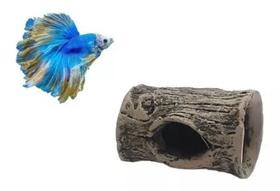 Tronco Mini Casinha Do Betta Para aquários Fragata