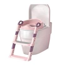 Troninho Assento Redutor Infantil Escada Vaso Sanitário-Rosa Troninho Assento Redutor Infantil Escada Vaso Sanitário-Rosa