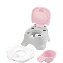 Troninho básico 3 em 1 fisher price rosa - mattel hgw36