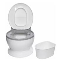 Troninho Infantil Cinza com Som Vaso Sanitário Zippy Toys