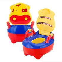 Troninho Infantil com Música Prime Baby Fazenda Penico Educativo com Depósito Removível Antiderrapante e Alças Giratórias para Desfralde Colorido