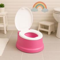 Troninho Infantil Nene com tammpa Assento Redutor Privadinha 900ml Penico Pequeno Desfralde Plasnorthon