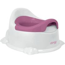 Troninho Infantil Potty Branco e Rosa Clingo