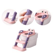 Troninho Infantil Redutor de Assento com Escada para Vaso Sanitário Antiderrapante Treinamento Desfralde Rosa Troninho Infantil Redutor de Assento com Escada para Vaso Sanitário Antiderrapante Treinamento Desfralde Rosa