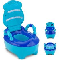 Troninho Infantil Tchau Fraldinha, Musical Baby Fazenda - Azul - prime baby