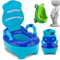 Troninho + Mictório Sapinho Xixi Pinico Menino Infantil Pinico Piniquinho Desfralde Musical Vaso Bebê