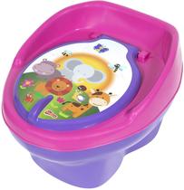 Troninho Penico 2x1 Infantil Bebê Desfraldar Lilás com Rosa