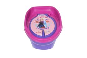 Troninho Penico Infantil Frozen Disney Ana e Elsa, princesas lindas, rosa e roxo, seguro e lindo 2 em 1 rosa