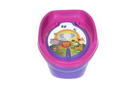 Troninho Penico Infantil para bebe rosa lilás 2 em 1