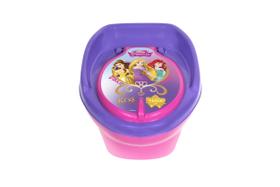 Troninho Penico Infantil Princesas Disney rosa lilás 2 em 1