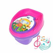 Troninho Penico Pinico Infantil Azul Rosa Musical Styll Baby