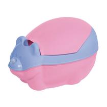 Troninho Penico Privadinha Infantil Musical Desfralde Redutor de Assento Sanitário de Treinamento Infantil Bebê Tutti Baby Rosa