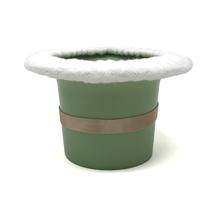 Troninho Top Hat para Bebê Tiny Undies Verde Sálvia Algodão Confortável Troninho Top Hat para Bebê Tiny Undies Verde Sálvia Algodão Confortável