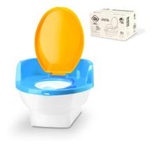 Troninho Vaso Sanitário Infantil 2 em 1 Azul - Cardoso