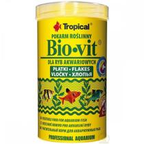 Tropical bio-vit flakes 100g - ração em flocos p/ peixes - un
