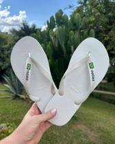 Tropp Chinelo Unissex - Conforto E Estilo Na Cor Branco