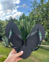 Tropp Chinelo Unissex - Conforto E Estilo Na Cor Preto