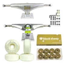 Truck Para Skate Com Roda, Rolamento Black Sheep Gold e Parafusos de Base