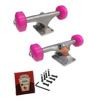 Truck Skate 139 Com Rodas 53mm/rolamento/parafusos De Base