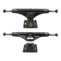 Truck Skate 139mm Obi Pro Model Willian Seco Preto e Dourado