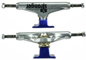 Truck Stronger de Skate Prata/Azul Truck Stronger de Skate Prata/Azul