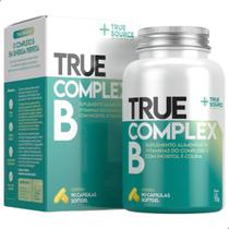 True Complex B com Inositol e Colina 90 Cápsulas Softgel True Source