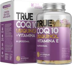 True Coq10 Ubiquinol + Vitamina E + Lipossomal - 60 Cáps True Coq10 Ubiquinol + Vitamina E + Lipossomal - 60 Cáps