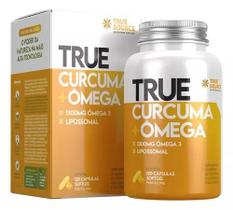 True Cur cuma Ômega Lipossomal 120 Cápsulas True Source True Cur cuma Ômega Lipossomal 120 Cápsulas True Source