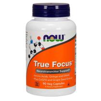 True Focus Foco Trabalho e Estudo (90 Vcaps) Now Foods