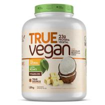 True Vegan Proteína Vegana Chocolate Branco Com Coco True Source 1810g