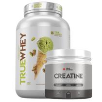 True Whey Ice Cream Pistache 837G + Creatina 300g