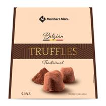 Trufa Belga Importada Members Mark 454g Presente Premium Sofisticado