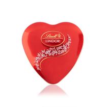 Trufa de Chocolate ao Leite Cremoso Lindt Lindor Lata Coração 50g Trufa de Chocolate ao Leite Cremoso Lindt Lindor Lata Coração 50g