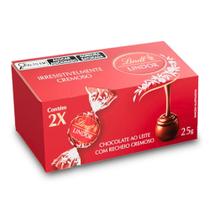Trufa Lindt Lindor Milk ao Leite Duo Caixa de 25g