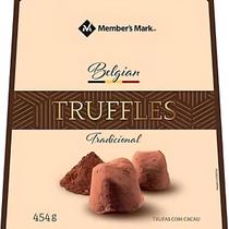 Trufa Tradicional Com Cacau Chocolate Belgian Truffles 454g - Members Mark