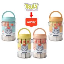 Truly Petiscos Creamy Para Gatos Sabores Atum e Salmão 40 unidades