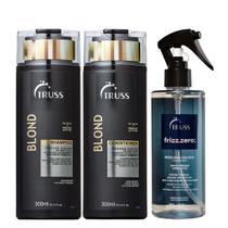 Truss Blond Kit Shampoo Condicionador e Frizz Zero Spray 260ml Truss Blond Kit Shampoo Condicionador e Frizz Zero Spray 260ml
