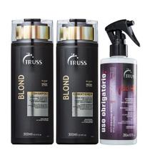 Truss Blond Kit Shampoo Condicionador e Uso Obrigatório Plus+ Reconstrutor 260ml